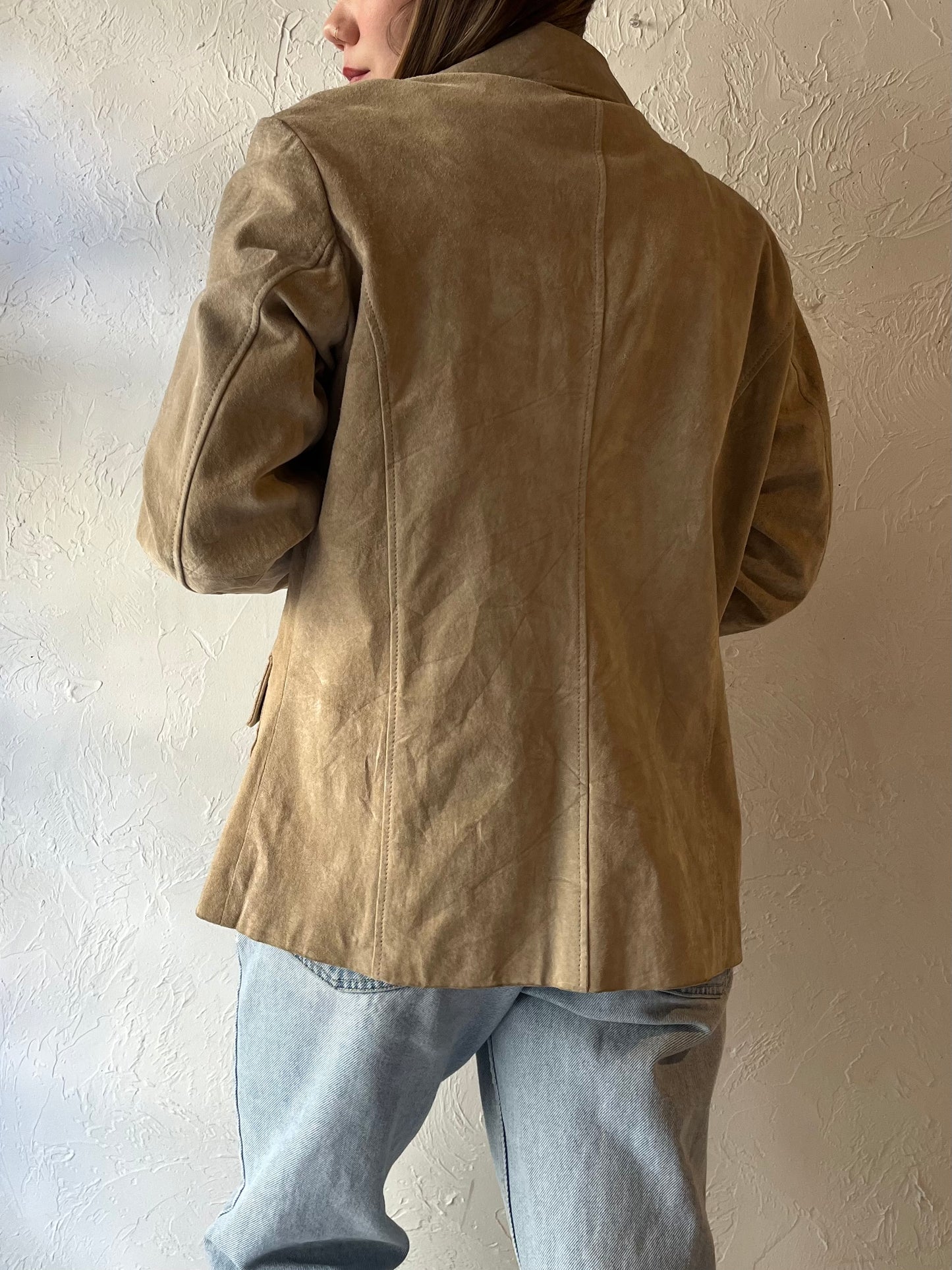 Y2K ‘Denver Hayes’ Suede Leather Jacket / Medium