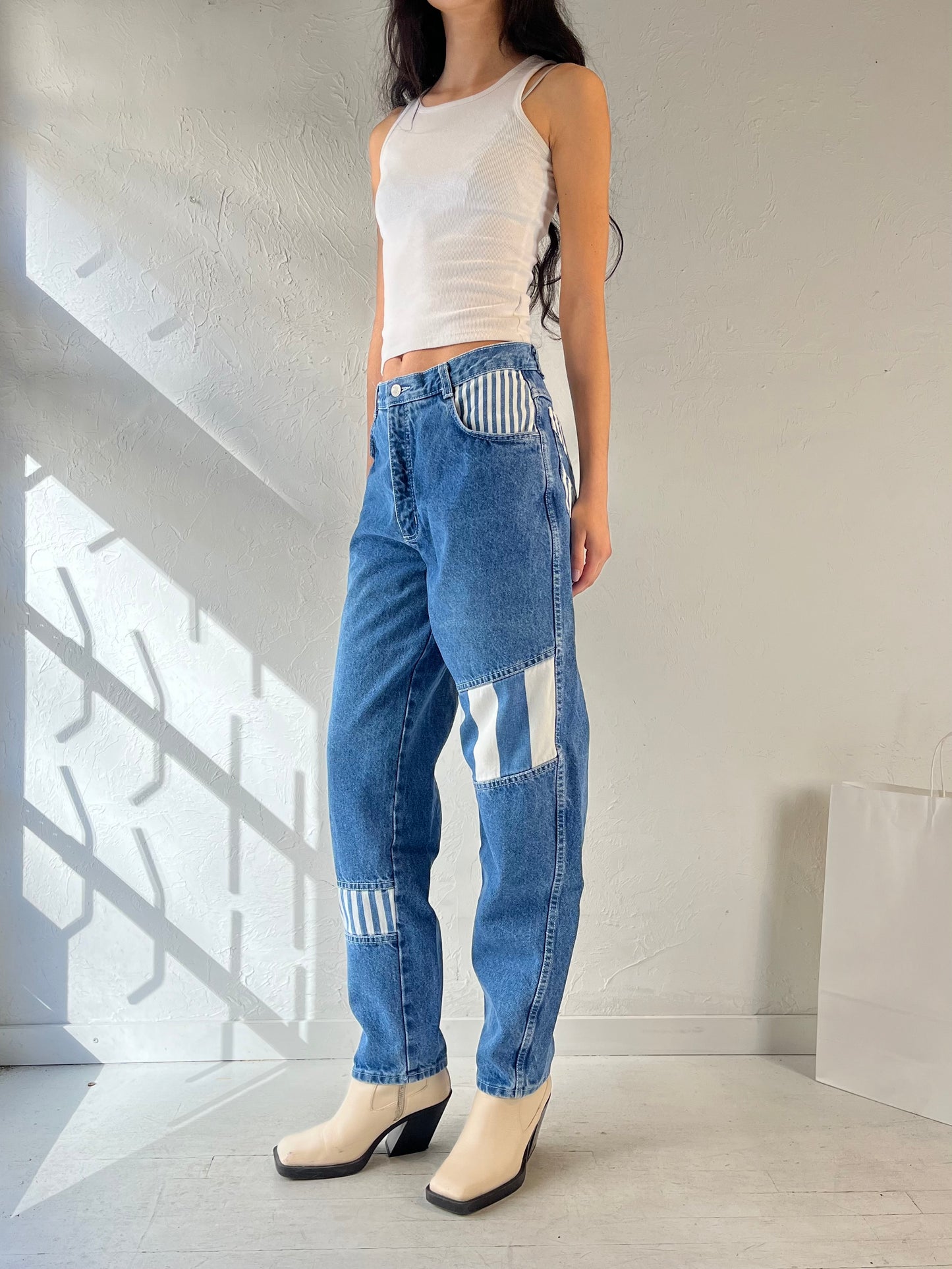 90s ‘Cobra’ High Waisted Blue Jeans / Medium