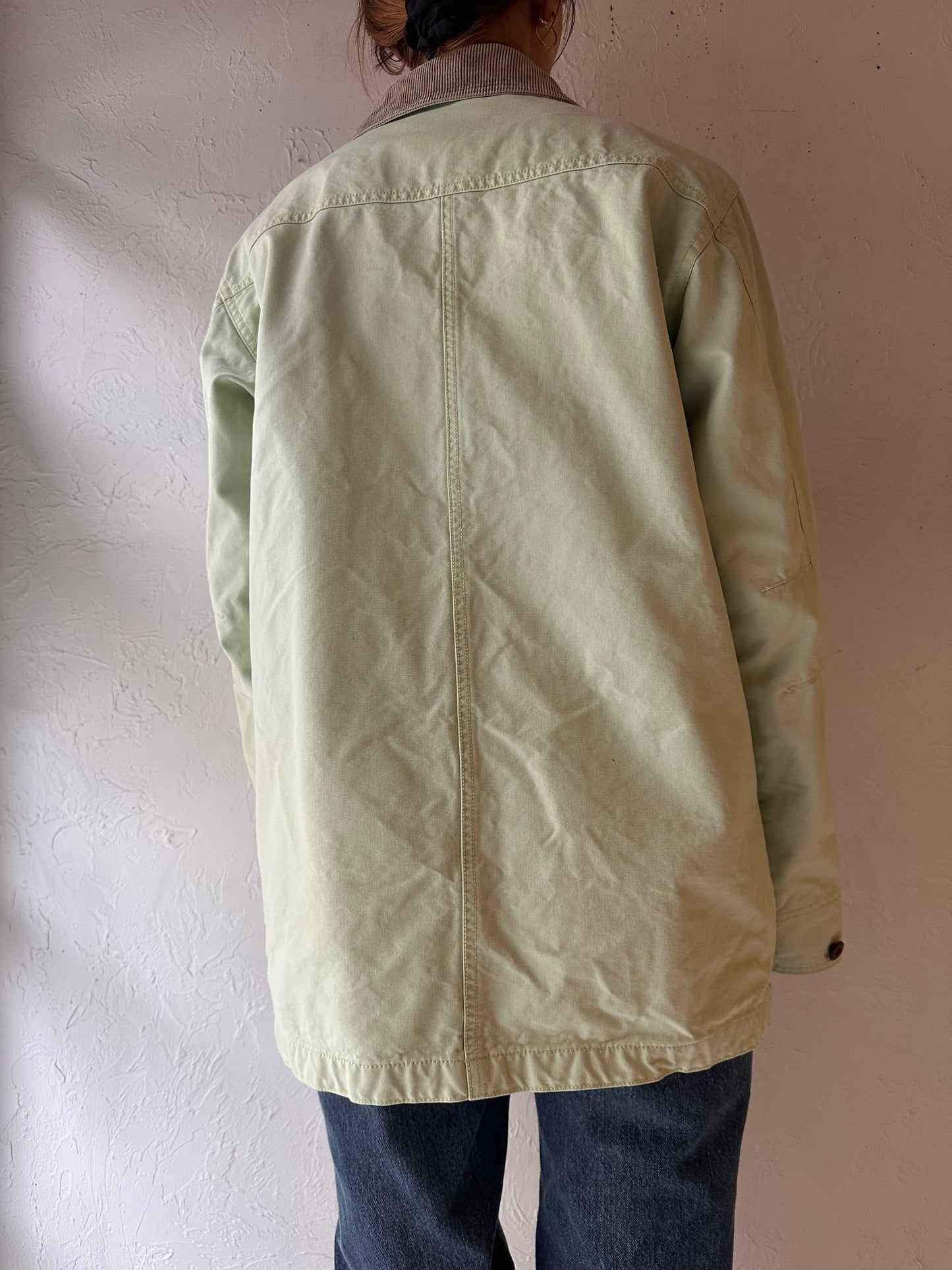 90s ‘LL Bean’ Mint Green Chore Jacket / Small