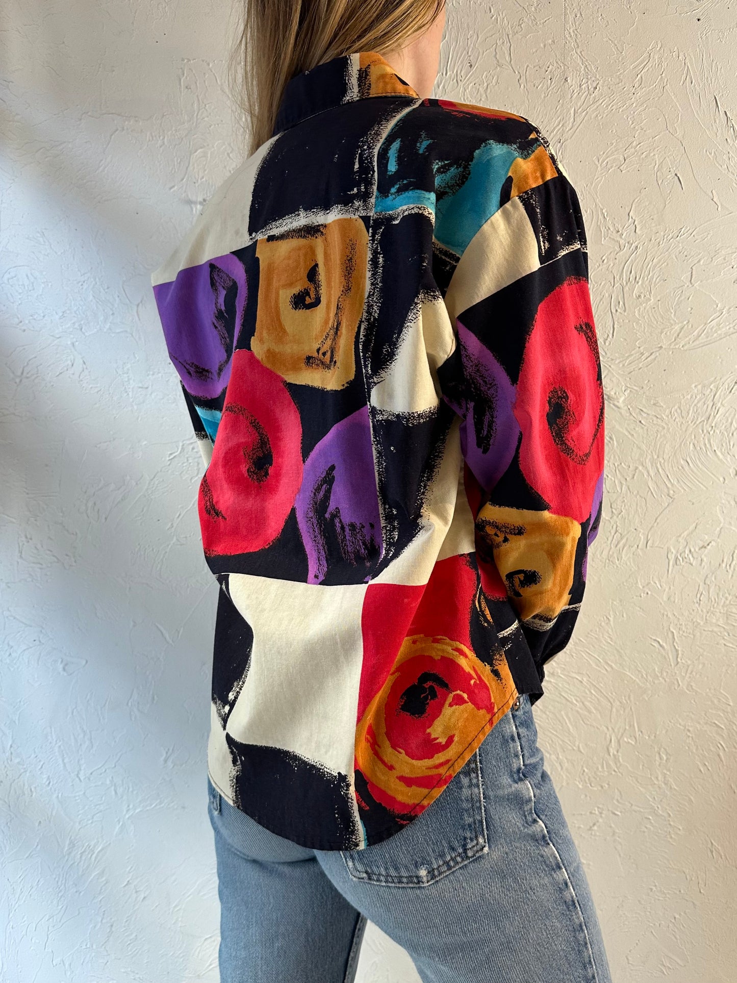 90s ‘Rough Rider’ Abstract Western Shirt / Small