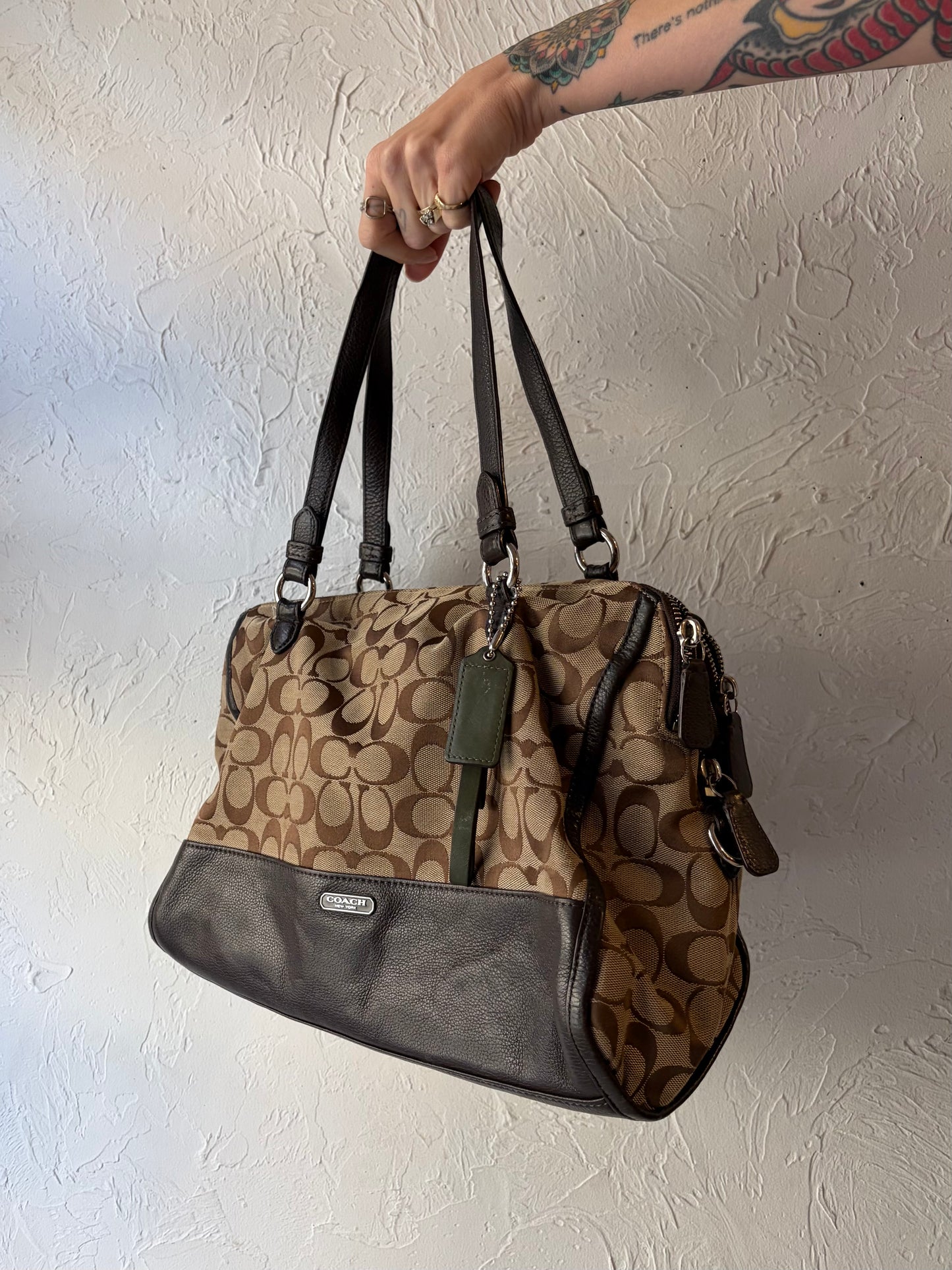 Y2k 'Coach' F31921 Monogram Park Satchel