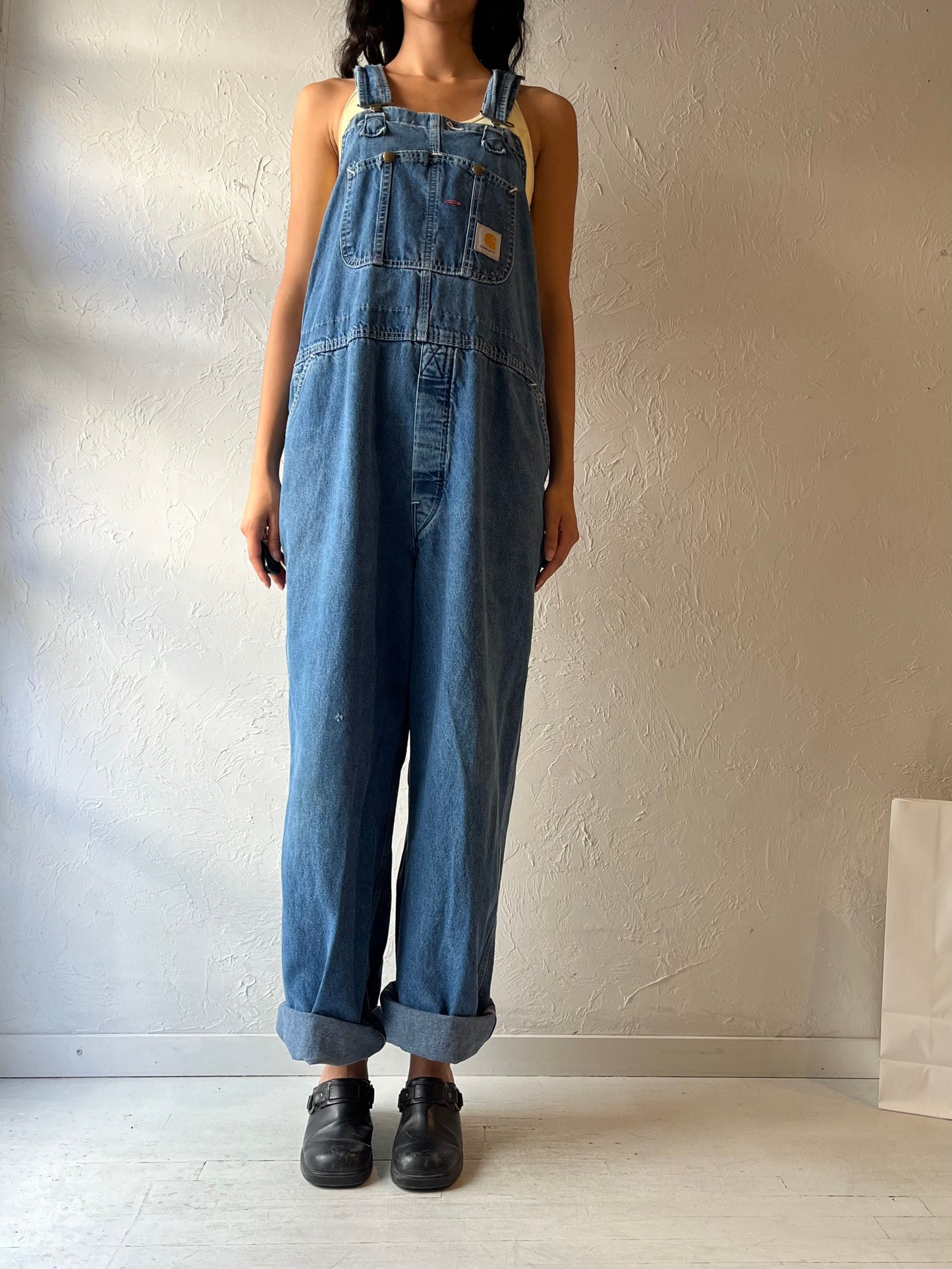 Y2k ‘Carhartt’ Denim Overalls / Large