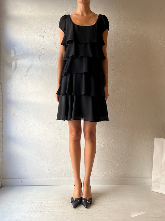 Y2K ‘SL Fashions’ Ruffle Mini Dress / Medium