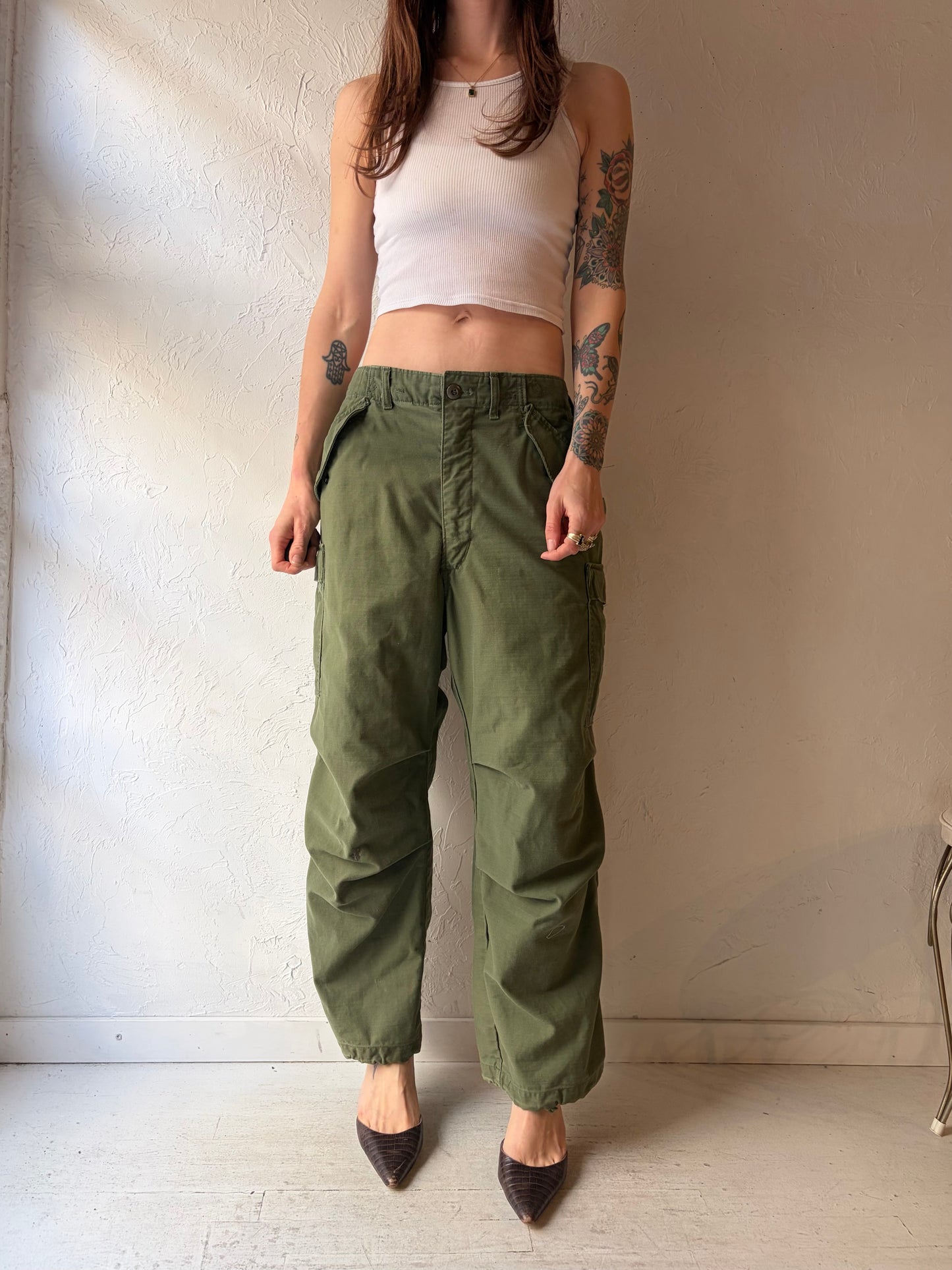 1960s US Army OF - 107 Field Cargo Pants / Small - Medium