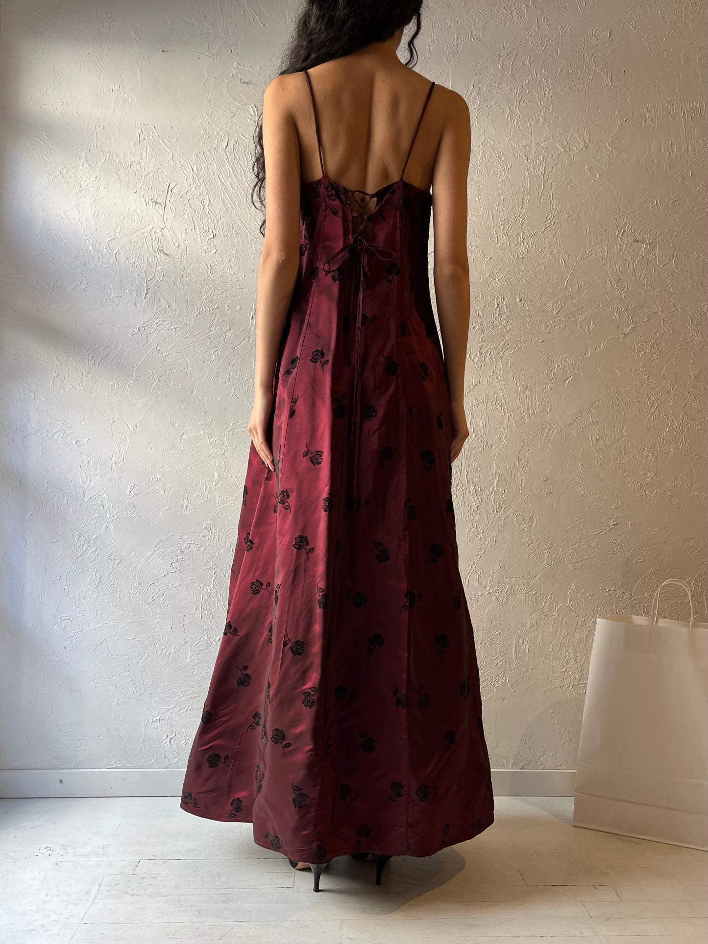 90s ‘Jessica’ Goth Prom Dress / Medium