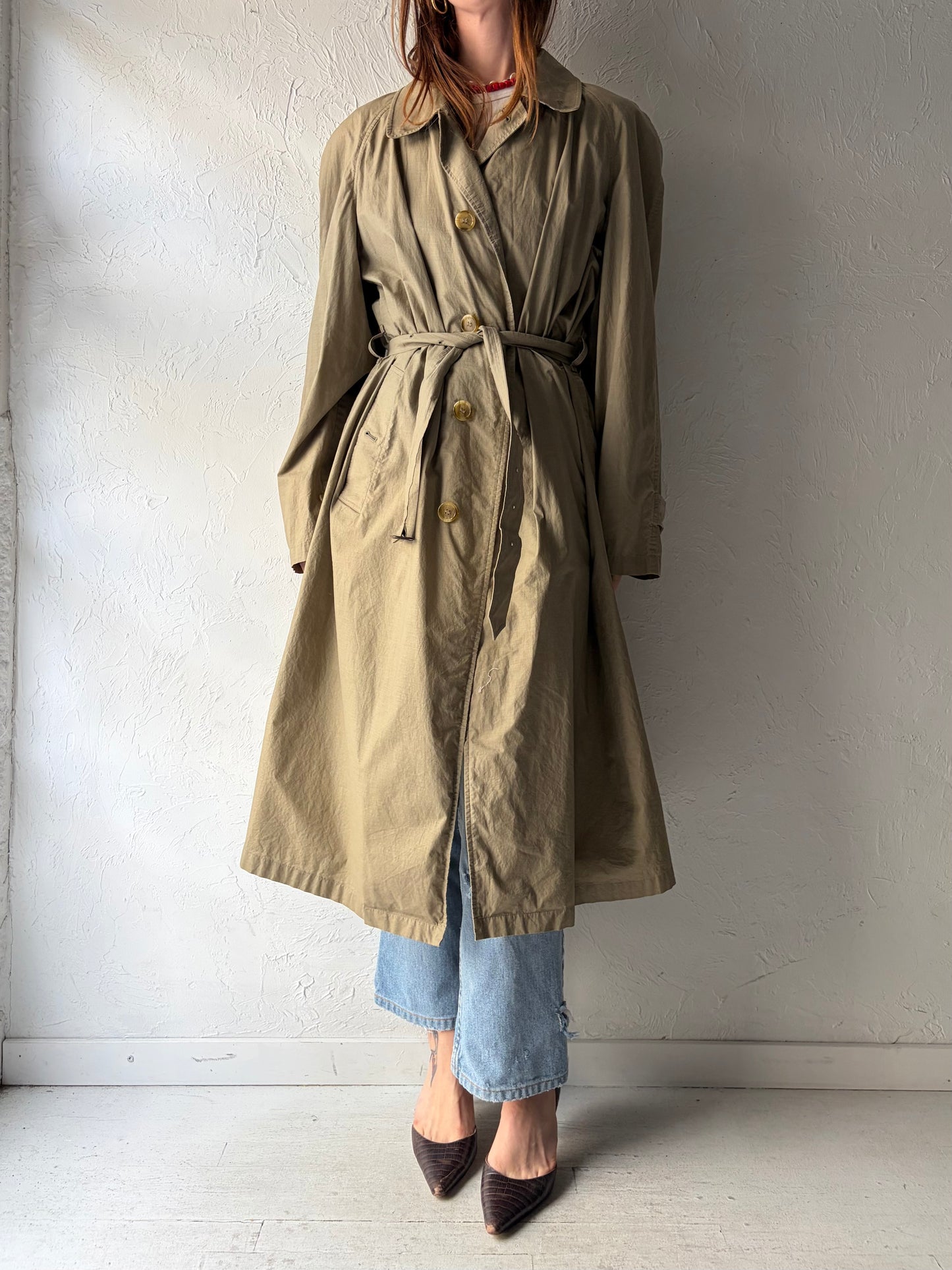 Vintage 'Burberrys' Light Weight Cotton Trench Coat / Medium
