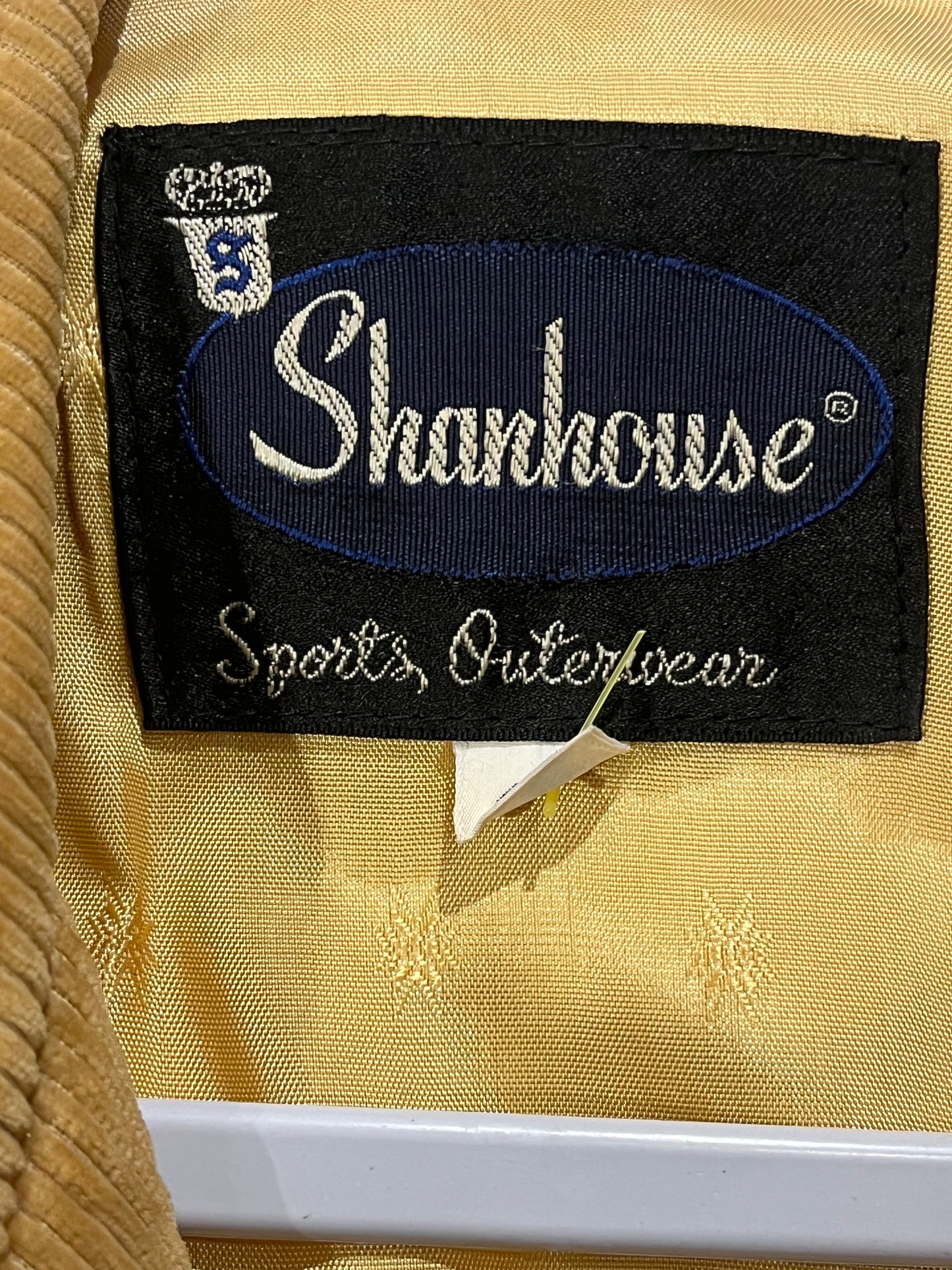70s 'Shanhouse' Mustard Yellow Corduroy Retro Workwear Utility Chore Jacket / Medium