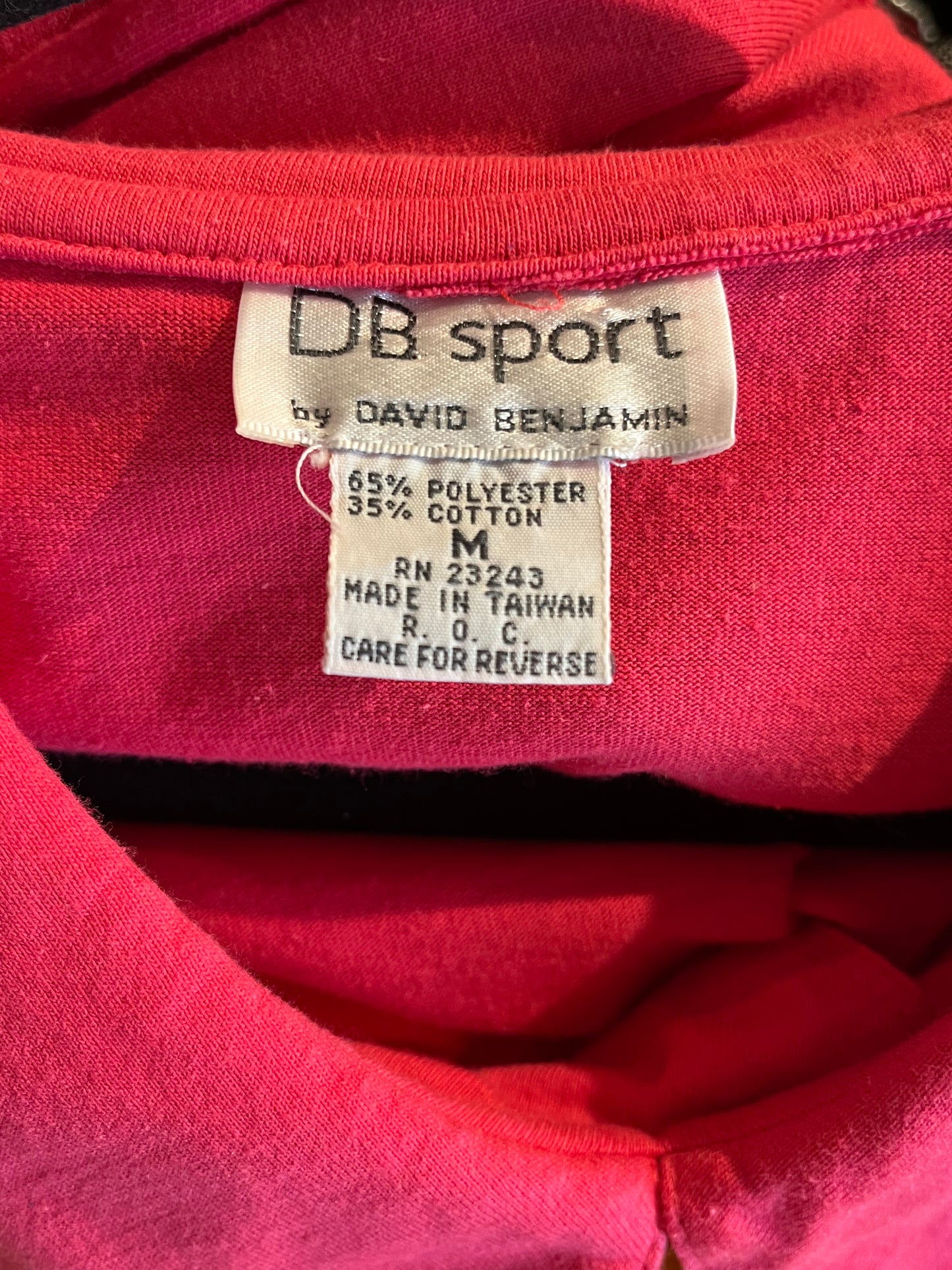 90s ‘DB Sport’ Pink Mini Dress / Medium