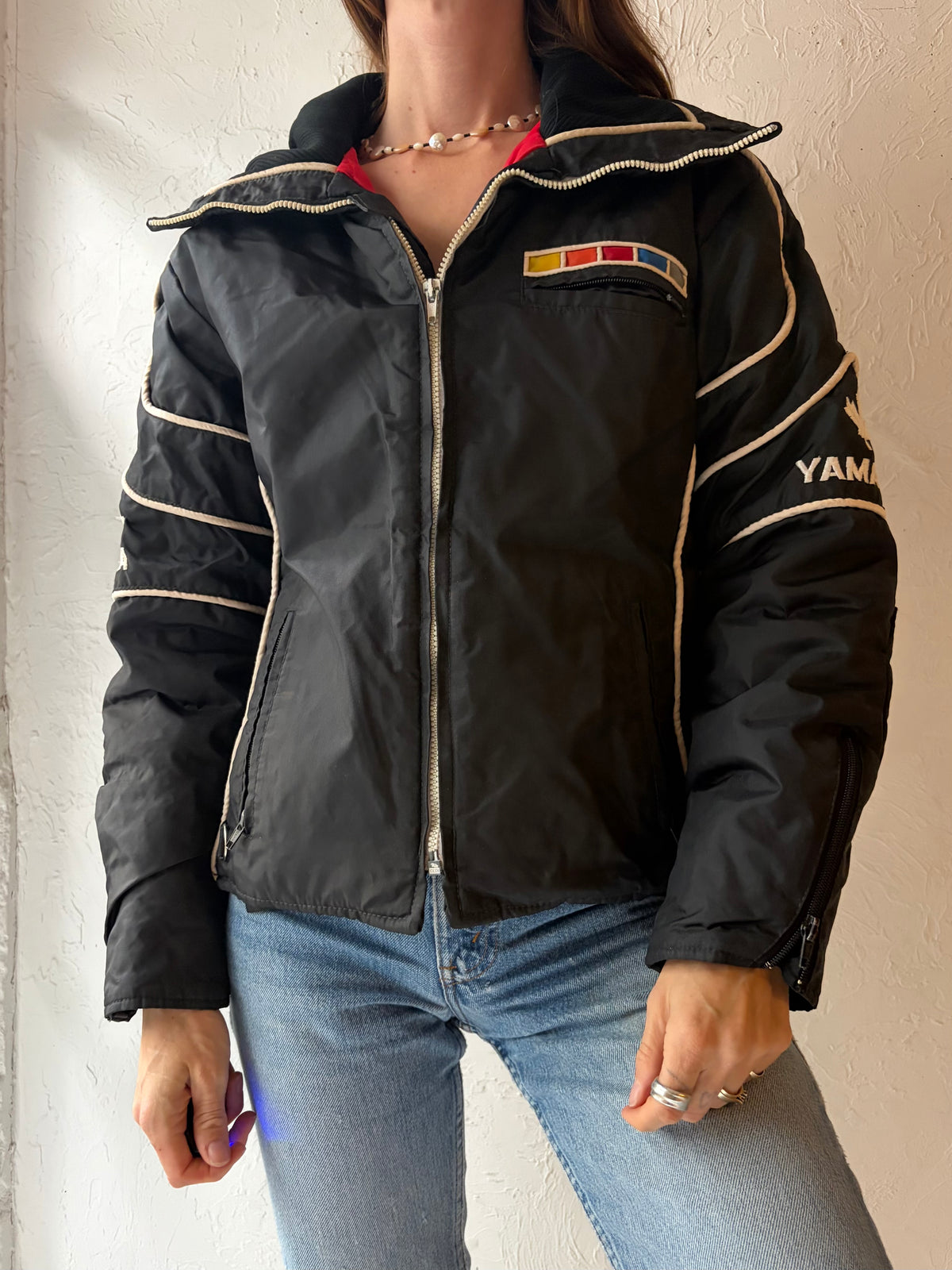 Vintage 'Yamaha' Black Racing Jacket / Medium
