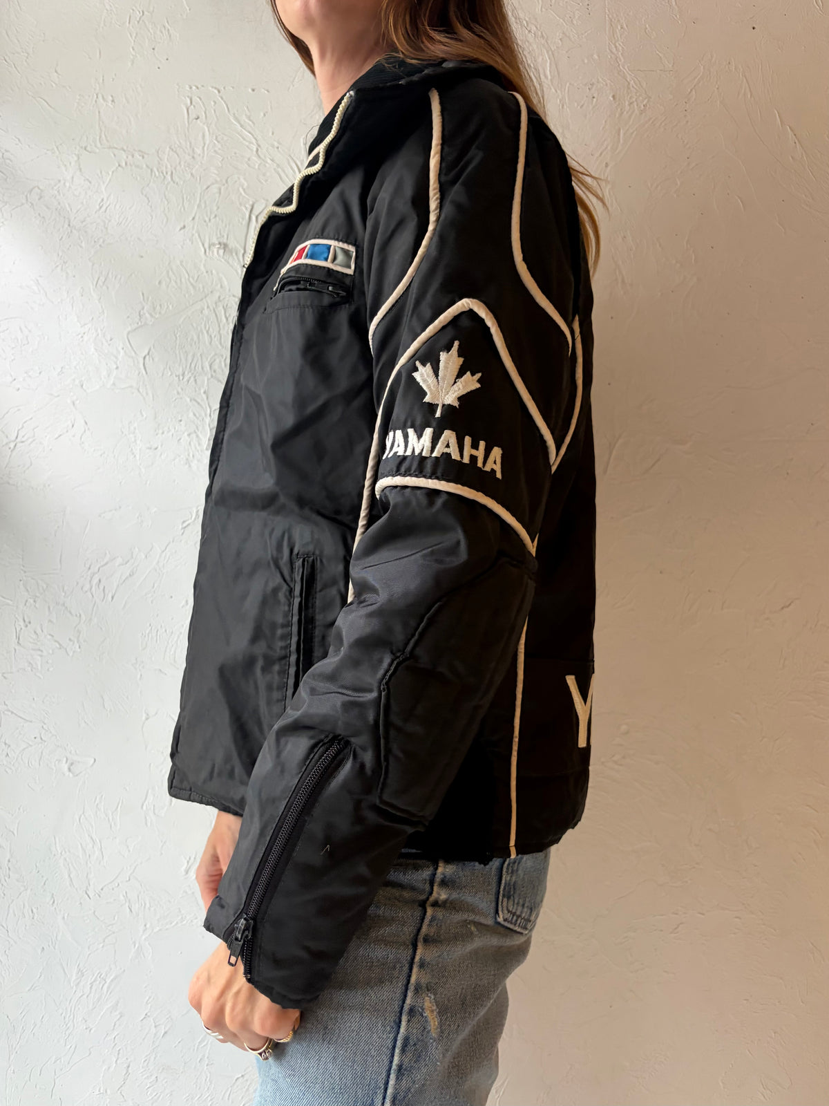Vintage 'Yamaha' Black Racing Jacket / Medium
