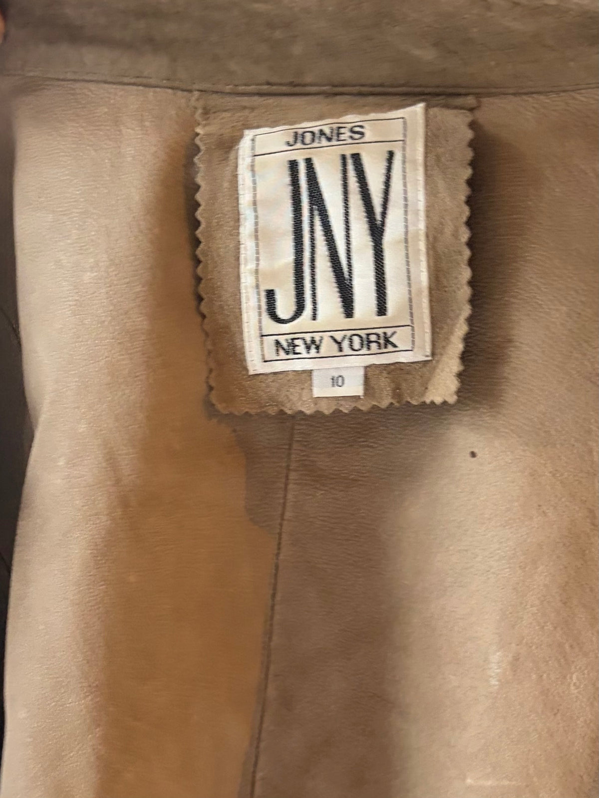 80s 'Jones New York' Light Weight Suede Jacket / Medium