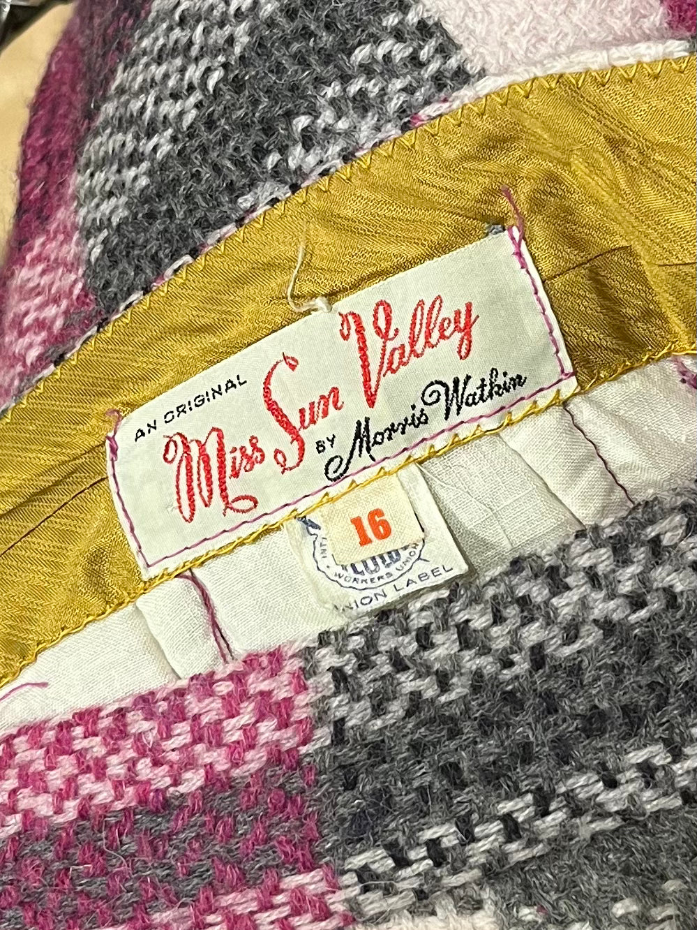 70s 'Miss Sun Valley' Union Maid Purple Plaid Pants / Small