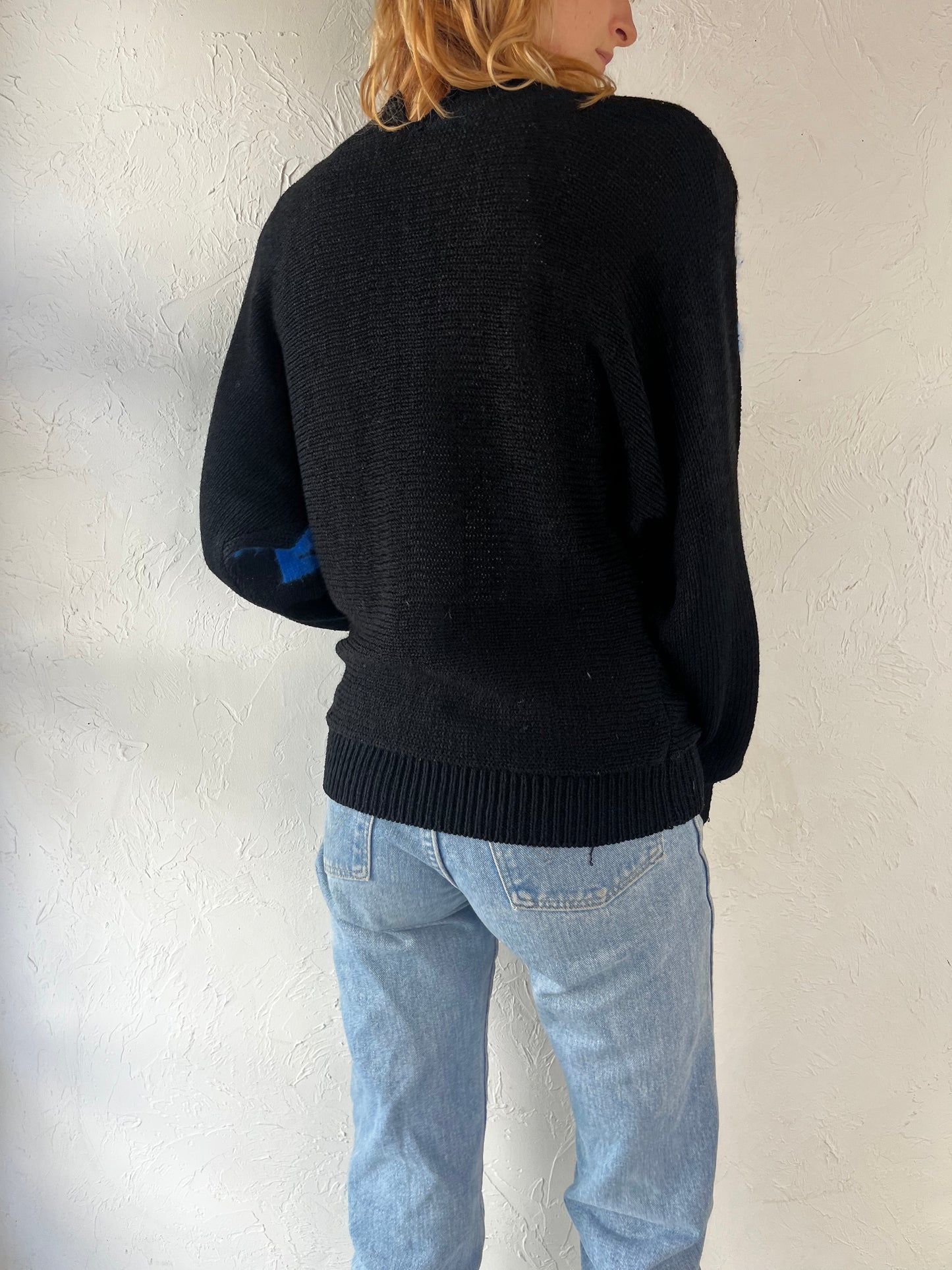 80s 'Franco Valeri' Knit Sweater / Medium