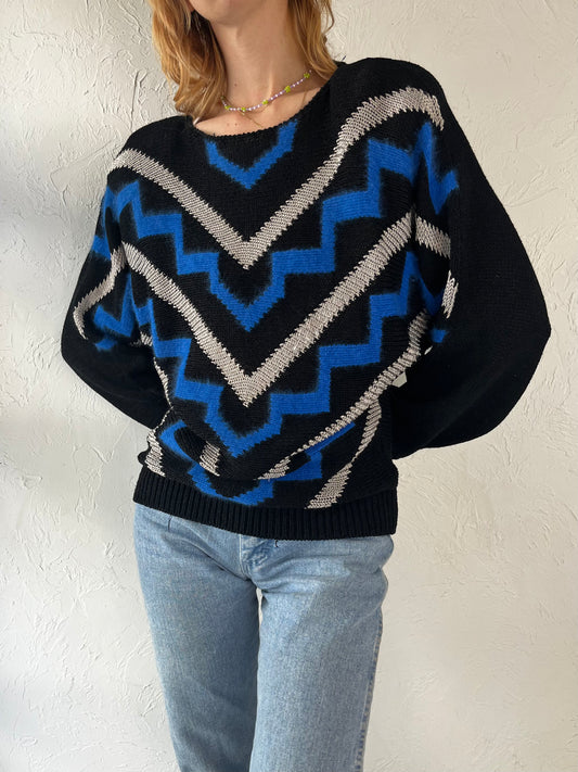 80s 'Franco Valeri' Knit Sweater / Medium