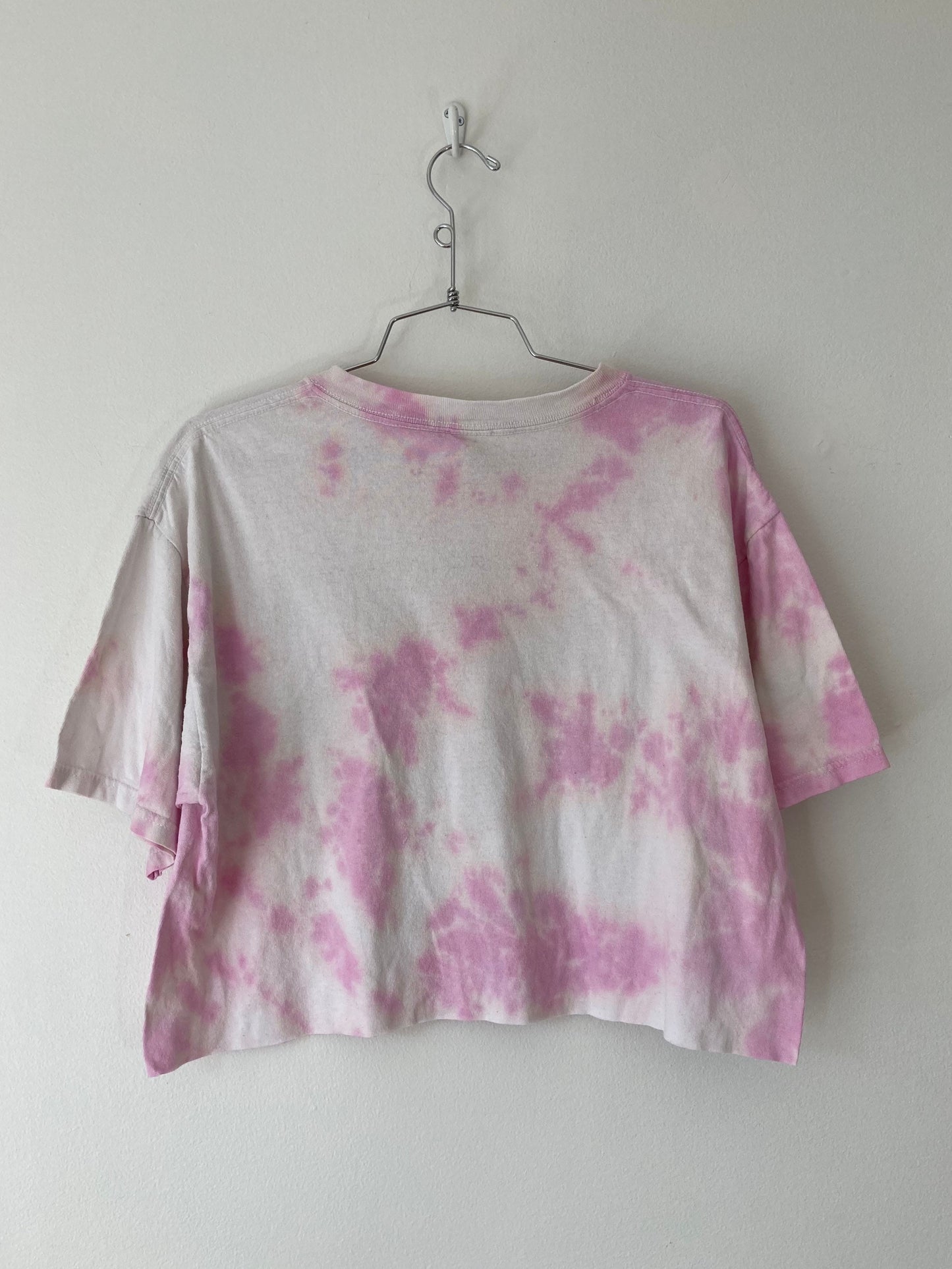Hanes Tie Dye T shit // 90s Paper Thin Cropped Tee // Large