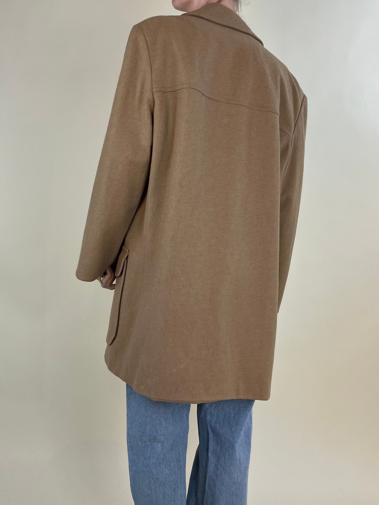 Vintage Pendleton Beige Wool Chore Jacket / Large