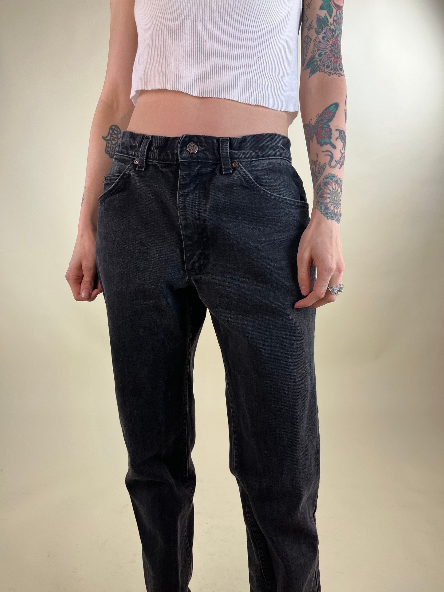 Y2K Lee Black Denim Jeans / 30"