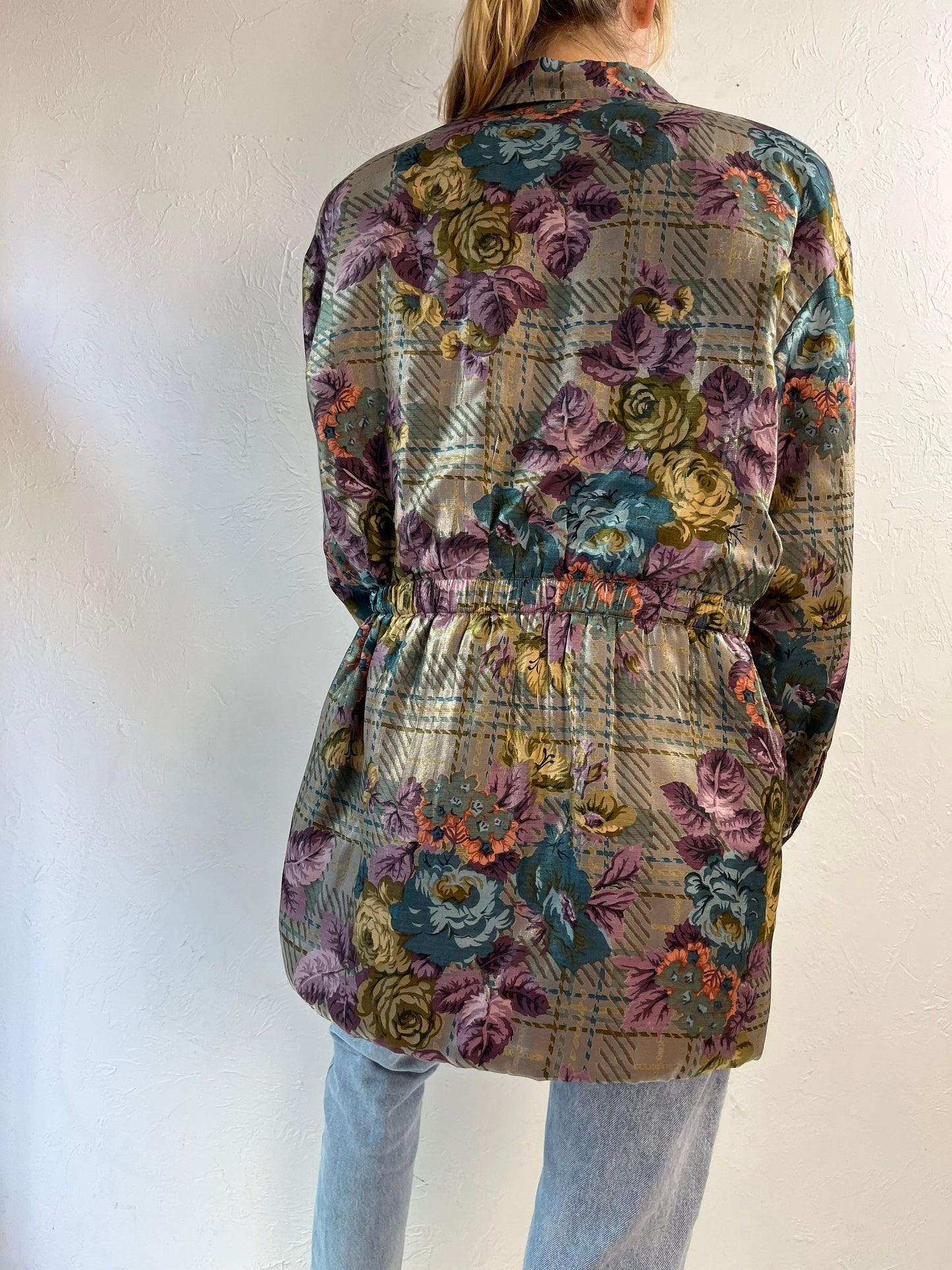 80s 'Jac Dale' Floral Jacket / 38