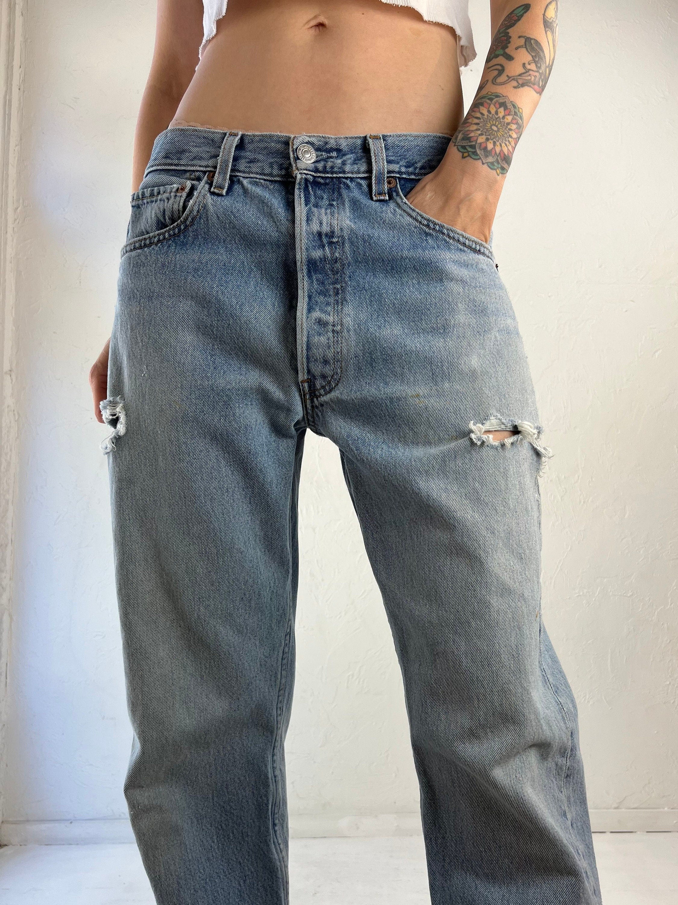 Womens 501 sales button fly jeans