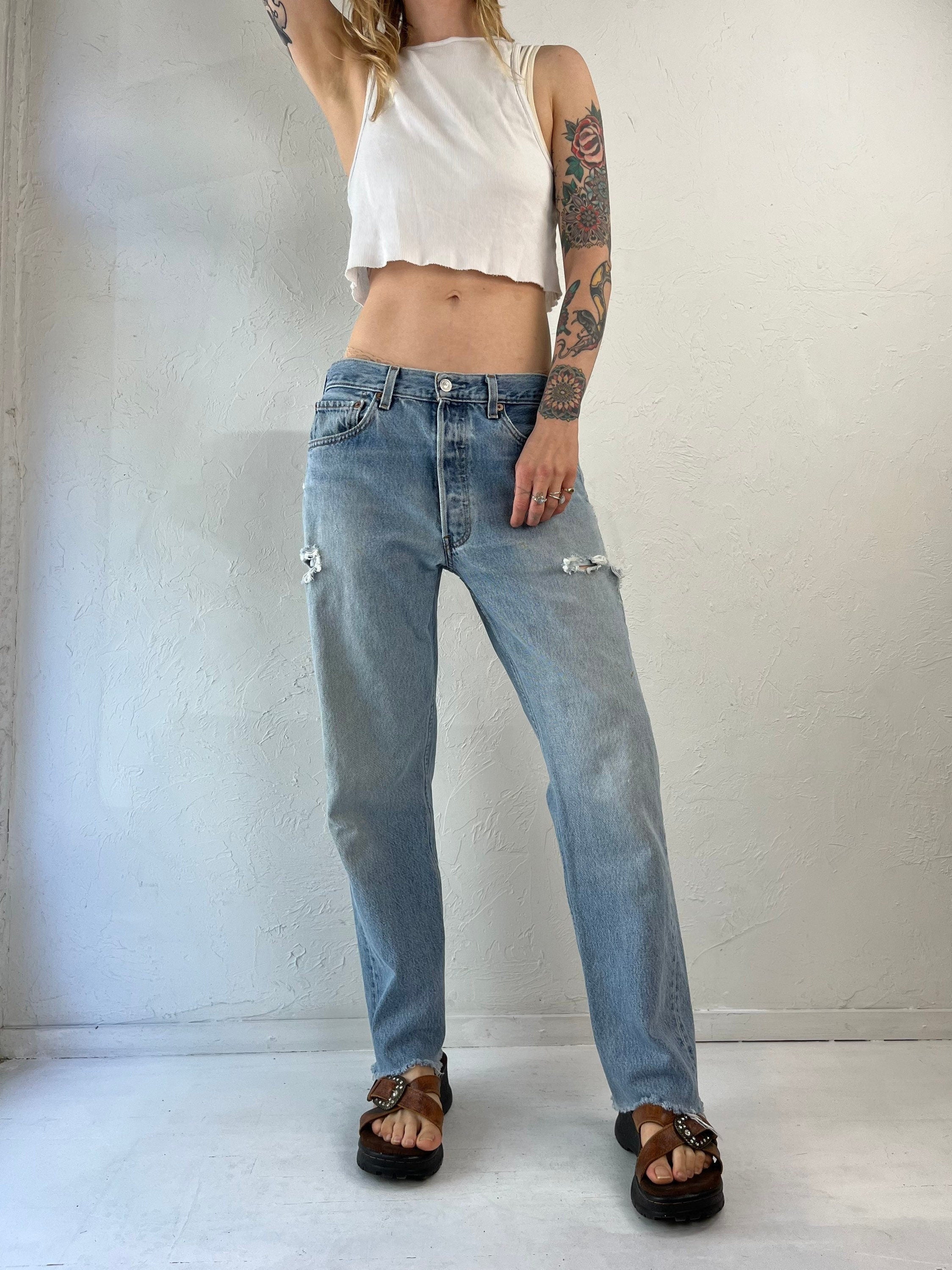 Womens 501 store button fly jeans