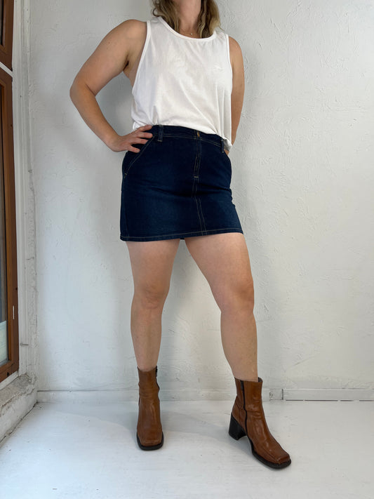 Y2K 'Tommy Jeans' Micro Mini Denim Skirt / Medium