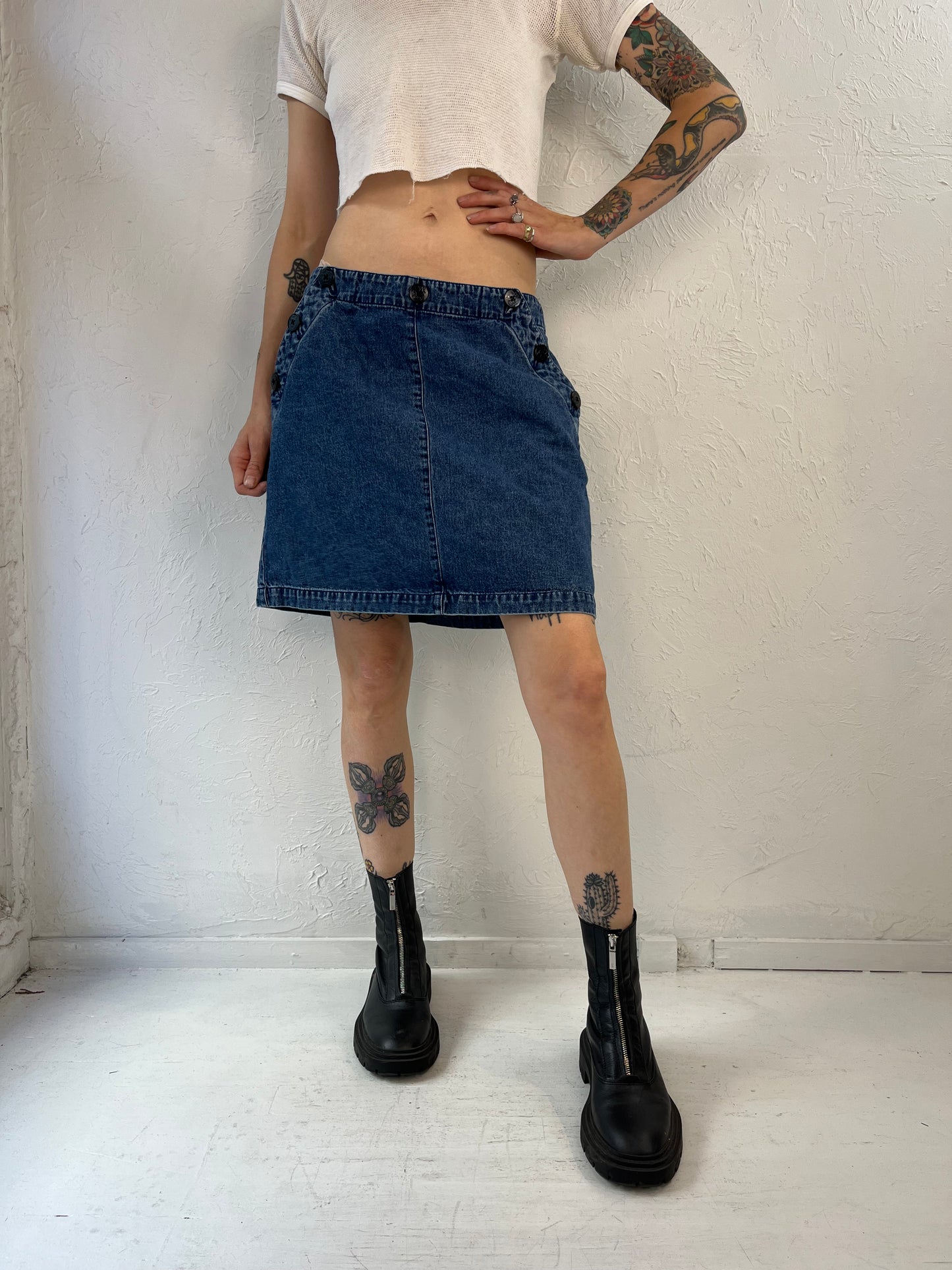Y2k 'Ralph Lauren' Denim Mini Skirt / 8