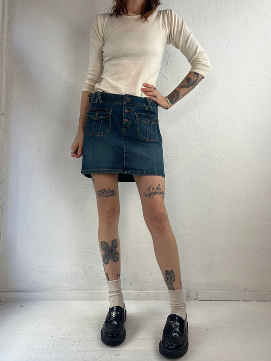 Y2k 'Calvin Klein' Micro Mini Denim Skirt / 5