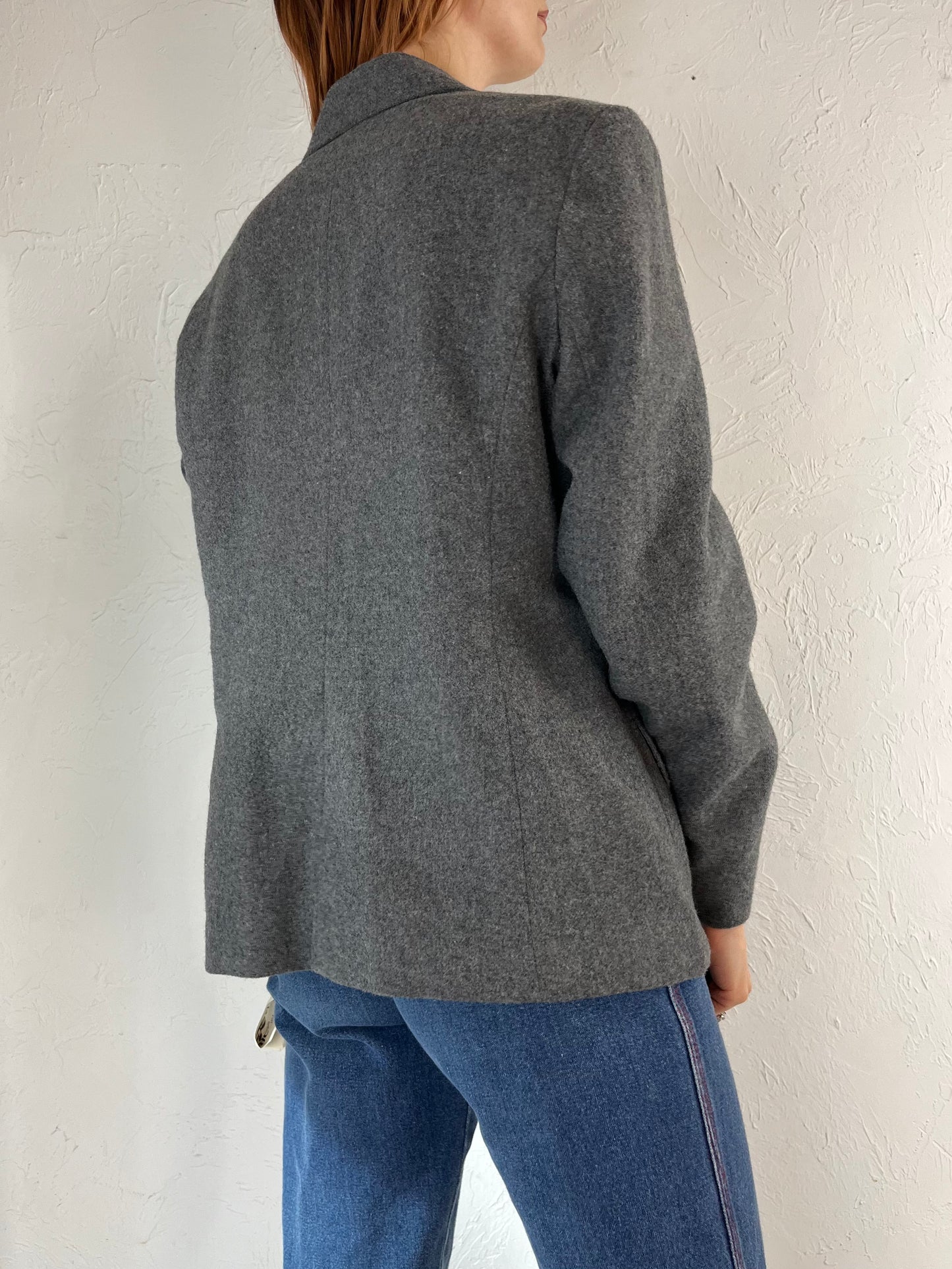80s 'The Bay Koret' Deadstock Gray Wool Blazer Jacket / Medium