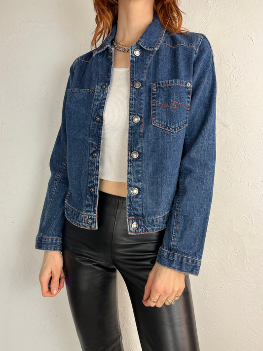 90s 'Silver Jeans' Lightweight Denim Jacket / Small