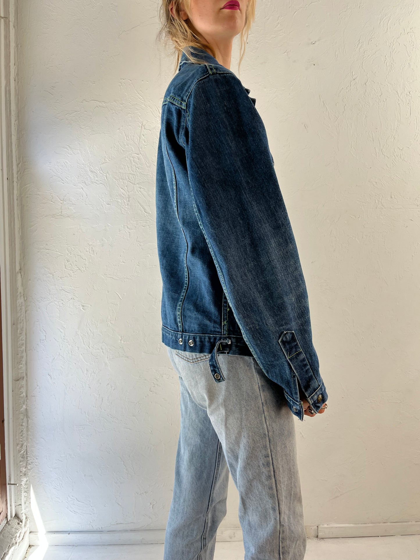 90s 'GWG' Snap Denim Jacket / Vintage Jean Jacket / Large