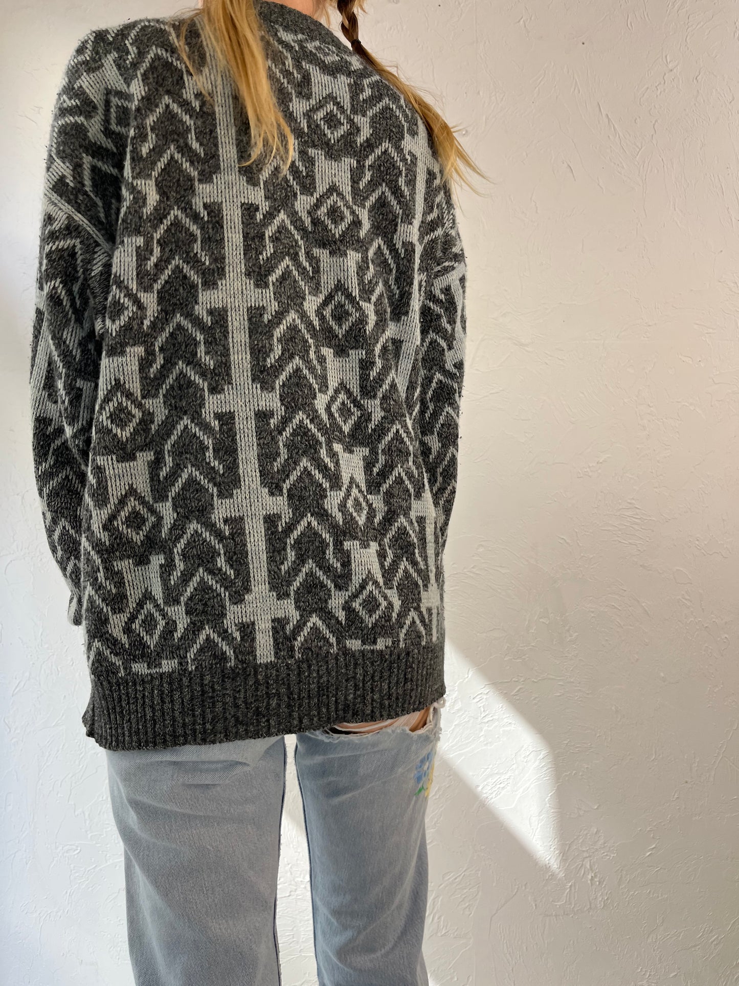 90s 'Le Tigre' Acrylic Knit Pullover Sweater / XL