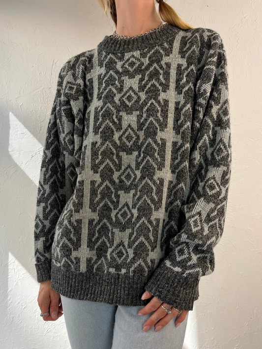90s 'Le Tigre' Acrylic Knit Pullover Sweater / XL
