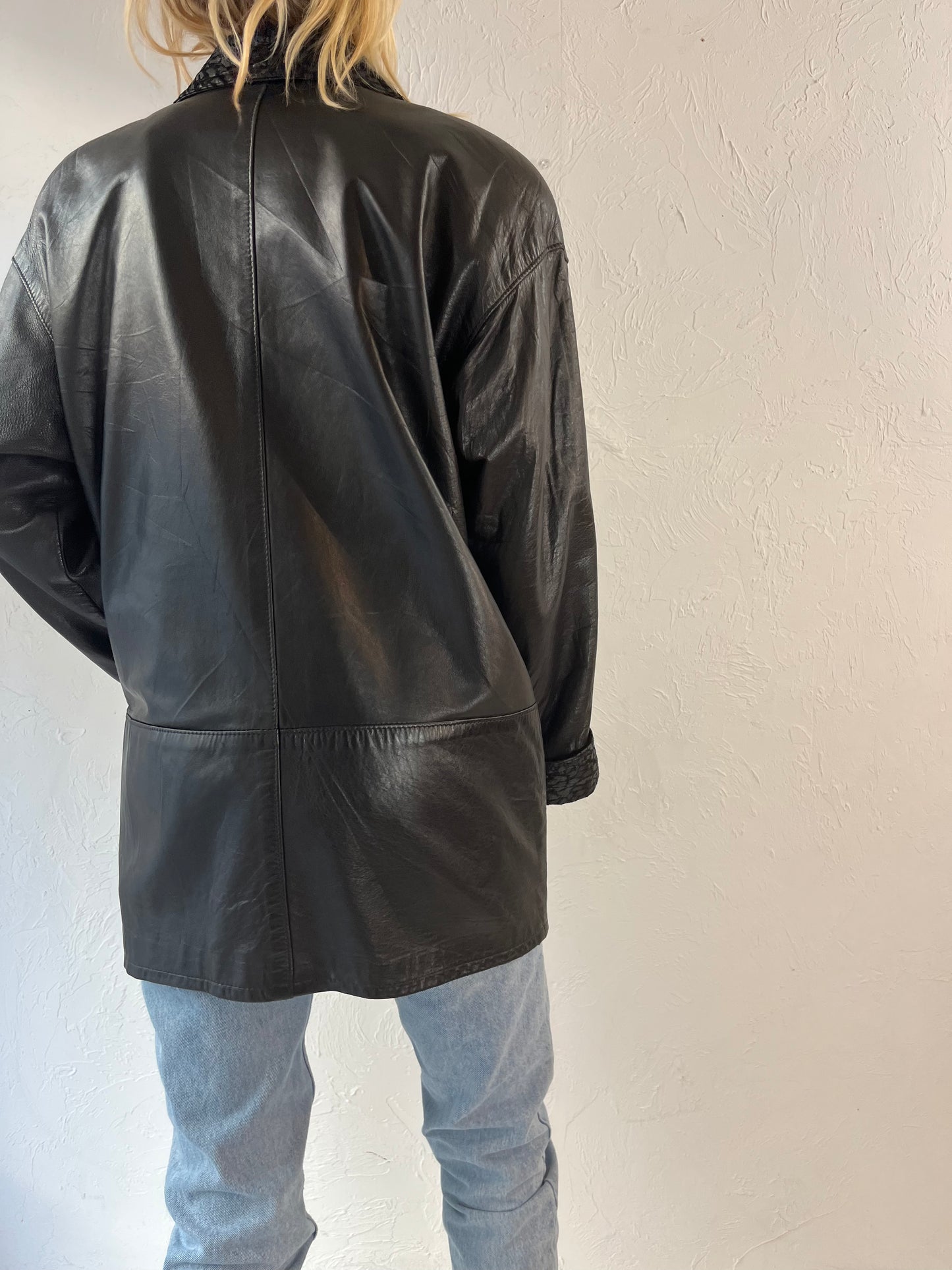 80s 'Charter Burton' Leather Jacket / 4