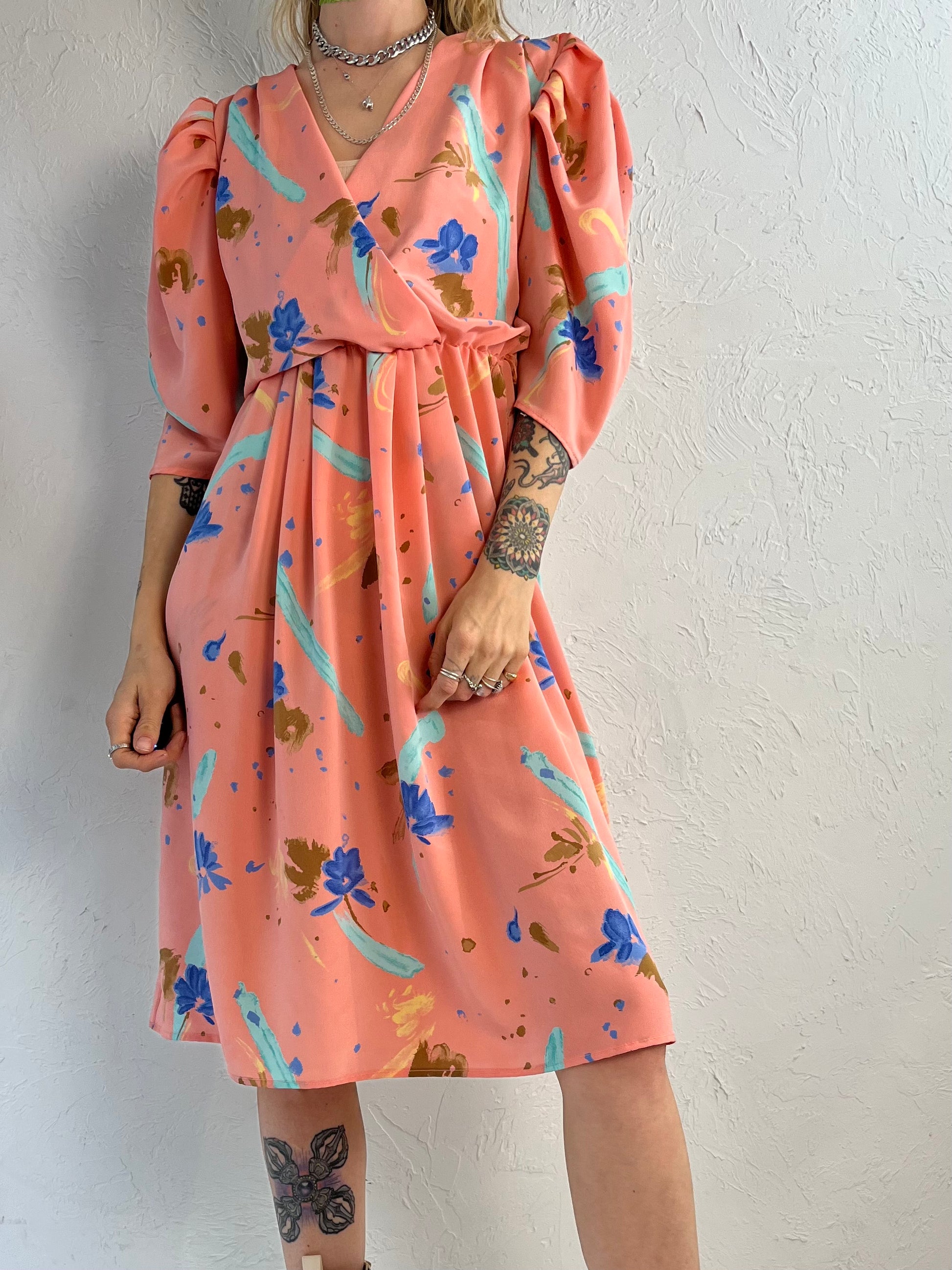 90s 'Encore' Pink A Line Retro Dress / Small Wildhoneygoods 90s 'Encore' Pink A Line Retro Dress / Small Wildhoneygoods