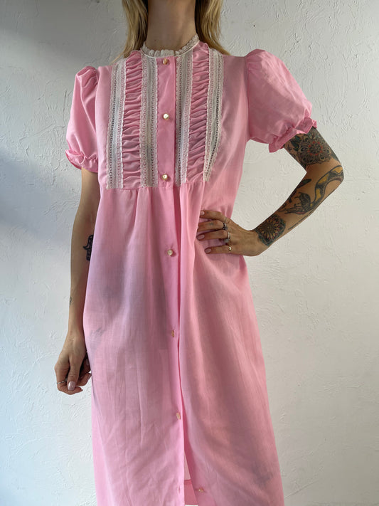 80s 'Sears' Pink Night Gown / Small