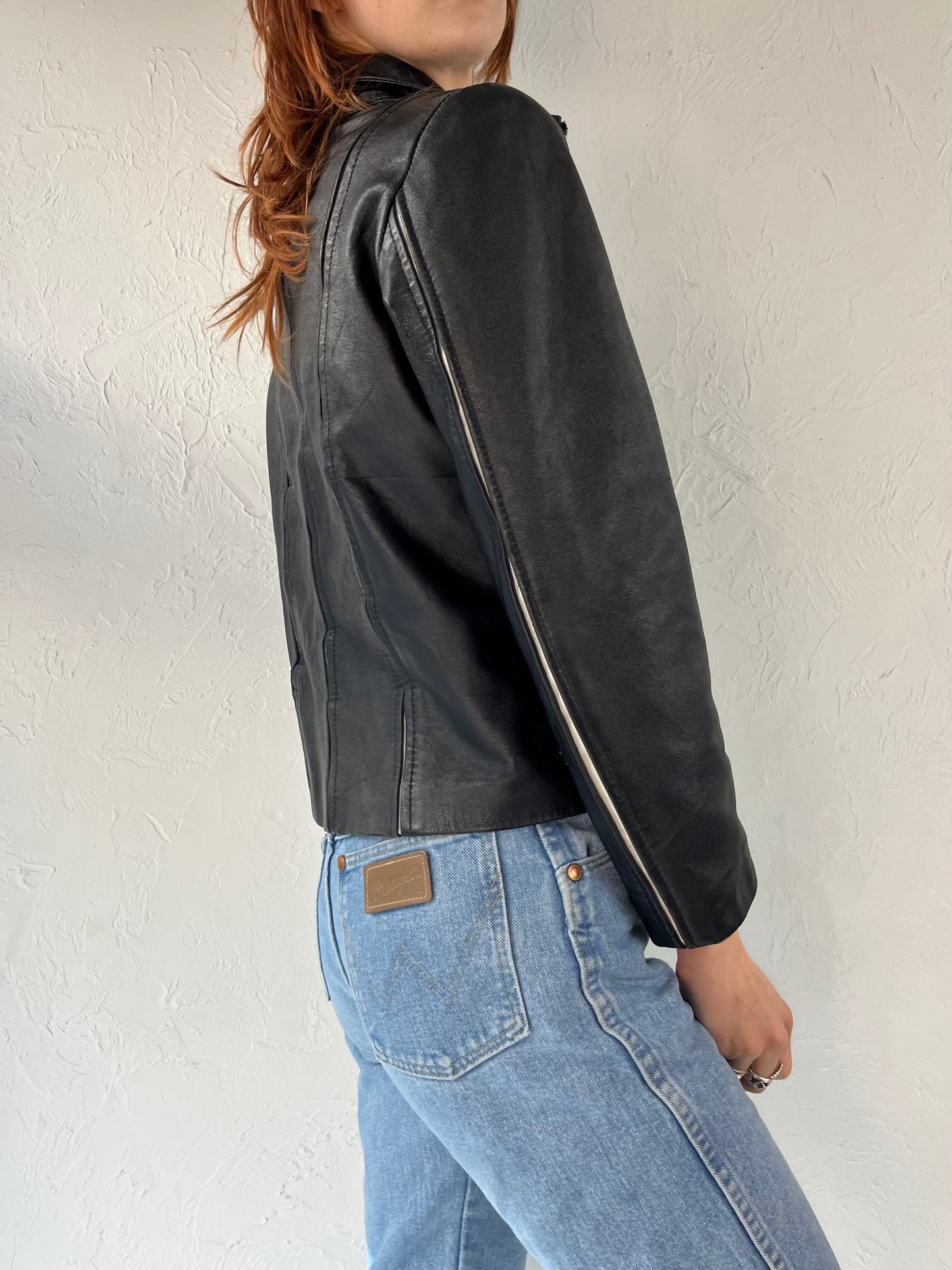 Y2K Lightweight Leather Jacket / Small - Medium