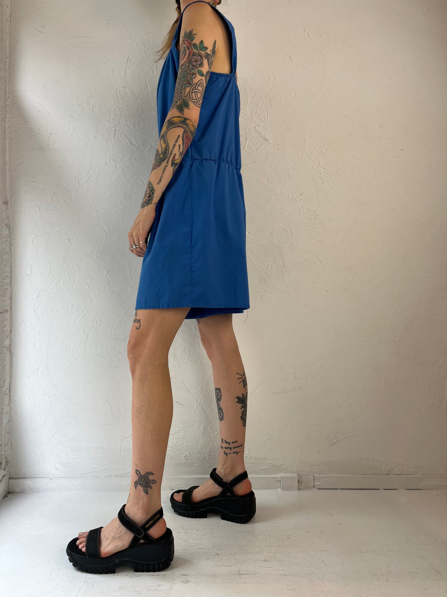 90s 'Willow Bay' Sleeveless Romper / Medium