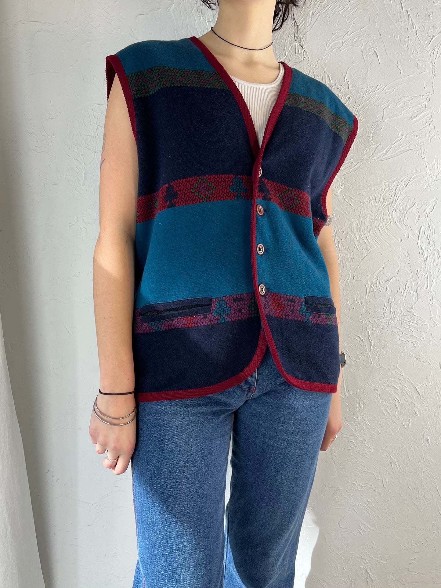 90s 'Jantzen' Knit Vest / Medium