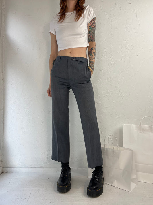 90s 'Cockatoo' Gray Wool Trousers / Small