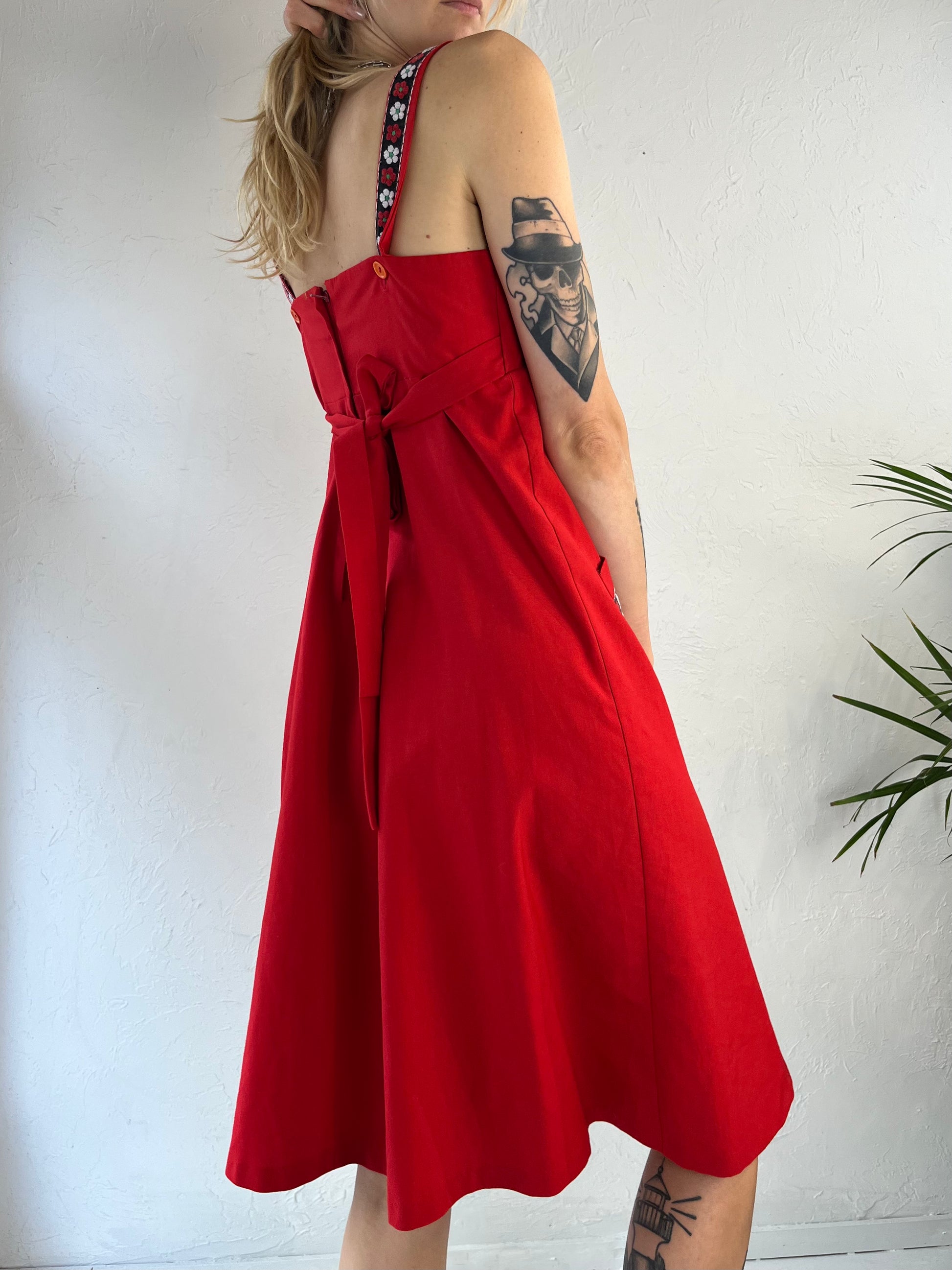1970s red dress 1970s Deep Red Vintage Disco Dress