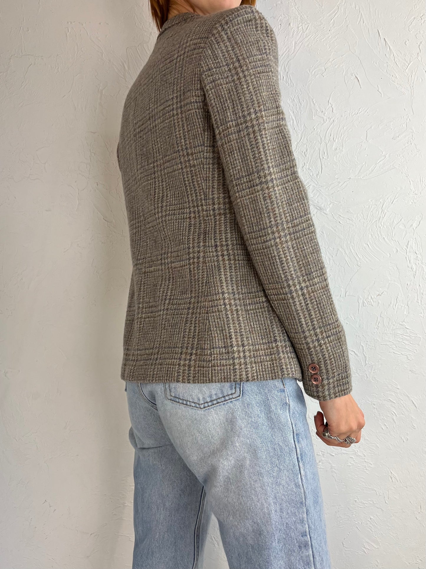 70s 80s 'Emotions' Union Made Wool Blazer Jacket / Small